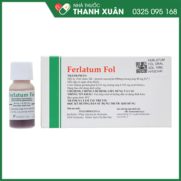 Ferlatum Fol phòng ngừa và điều trị thiếu sắt